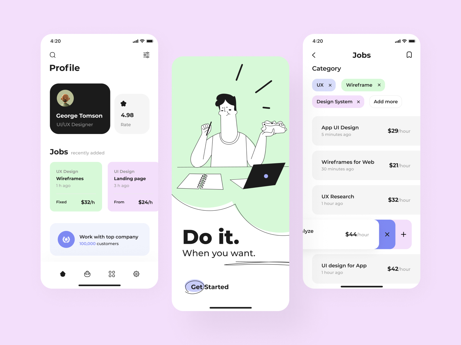 Job Finder Mobile App Design By Taras Migulko On Dribbble