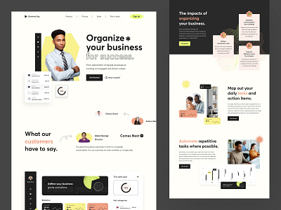 The Business Org Product Page Design By Taras Migulko On Dribbble