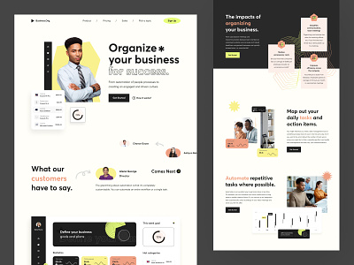 The Business Org product page design dashboard dashboard web home page home page design landing landing page landing page design product page product page ui ui uiux user experience user interface uxui web website website design