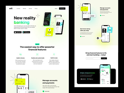 The Unity product page design bank banking design ladning mobile product product page product page design product page mobile ui ui landing ui web user experience user interface ux ux landing web web design website website design