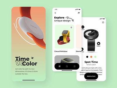 Time to color mobile app interaction android android design android mobile app animation design interaction ios ios design ios mobile app mobile mobile app mobile app design mobile application mobile ui motion ui ui interction ui motion ux watch
