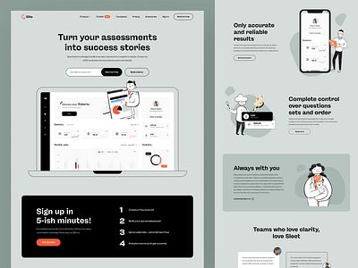 The Slite web site design branding design home home page home page design homepage illustration landing landing page design ui user experience user interface ux web website website app website app design