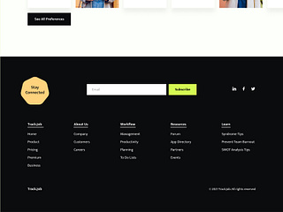 The Track job home page design by Taras Migulko on Dribbble