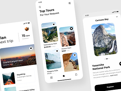 Tour application design android android app android app design app app design application design design ios ios app design ios application mobile mobile app design mobile application travel traveling trip ui user experience user interface ux