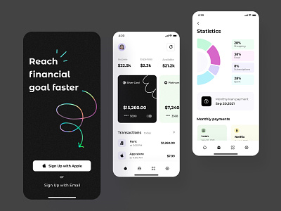 Financial app design