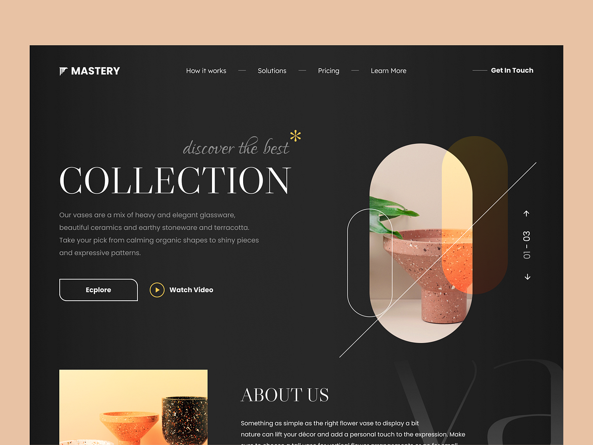 Mastery website design by Taras Migulko on Dribbble