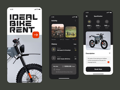 Bike rent mobile app android android app app app design application application design design ios mobile mobile app mobile app design mobile application ui ux