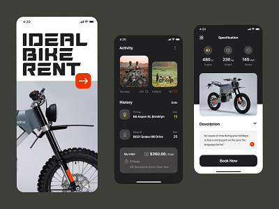 Bike rent mobile app