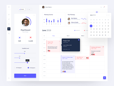 Time management dashboard