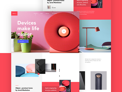 The Diseño landing page