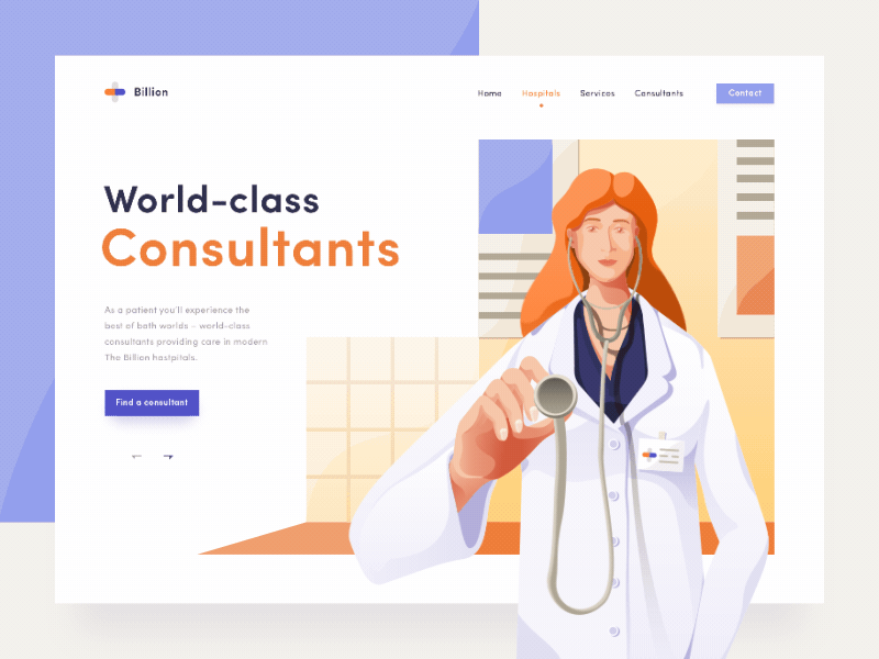 Doctor product page illustration interaction animation animation art branding design doctor flat health icon illustration interaction logo orange product page typography ui uidesign user experience ux vector web