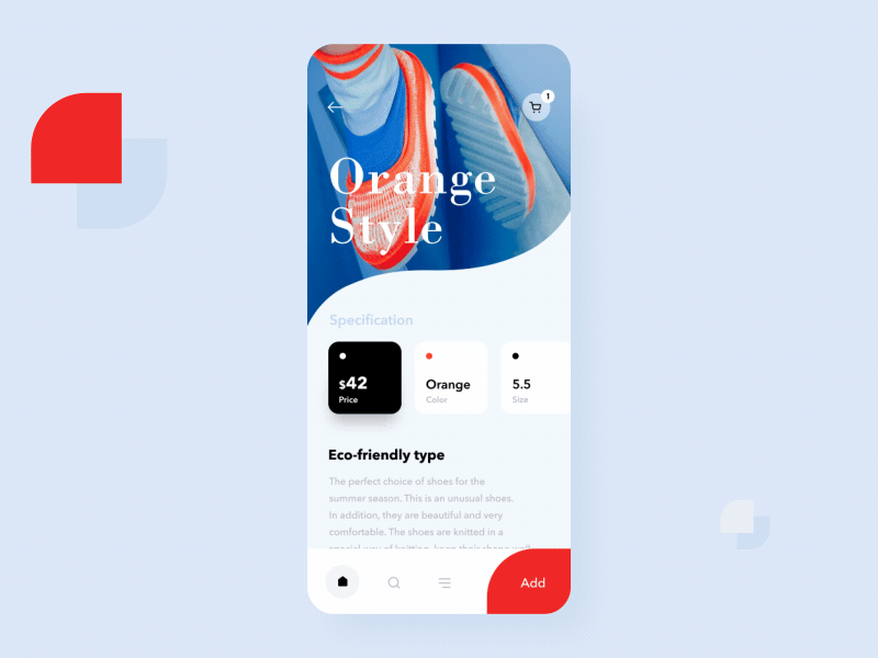 Ecommerce App Interaction Concept android animation app application blue button design ecommerce ecommerce app interaction ios iphone x menu mobile motion typography ui ux vector wave