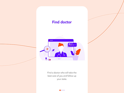 Animated Medicine onboarding mobile screens ae animation character flower gif gif animated illustrated illustration illustrations ios json kit mobile motion move onboarding search ui ux waves