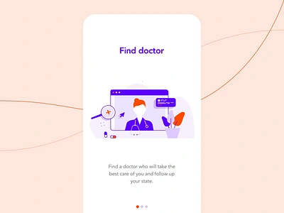 Animated Medicine onboarding mobile screens ae animation character flower gif gif animated illustrated illustration illustrations ios json kit mobile motion move onboarding search ui ux waves