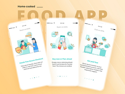 Unique On-Demand Food Delivery Application For Food-Lovers app application design food app mobileapp ui ux