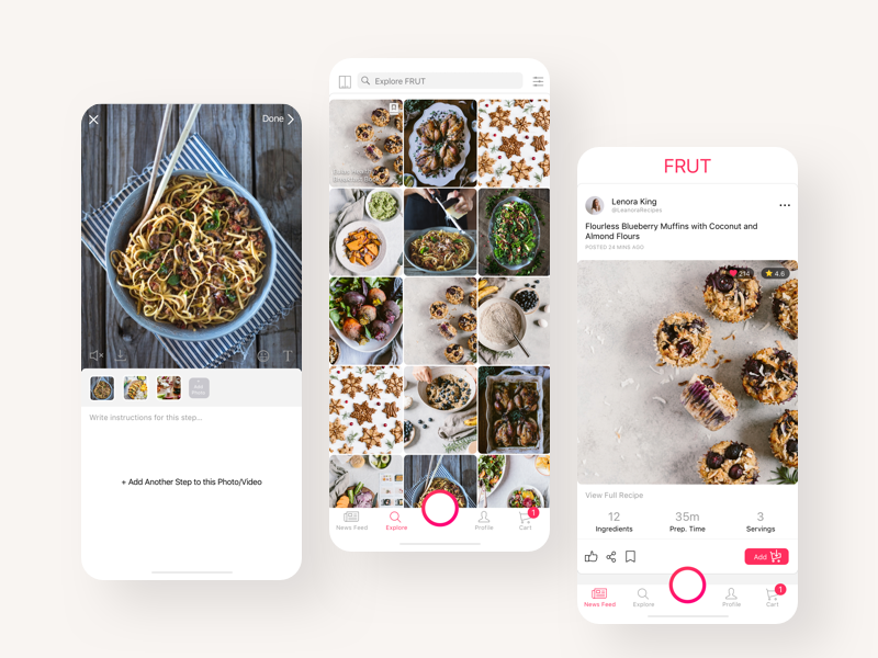 Recipe Sharing App by Unified Infotech on Dribbble