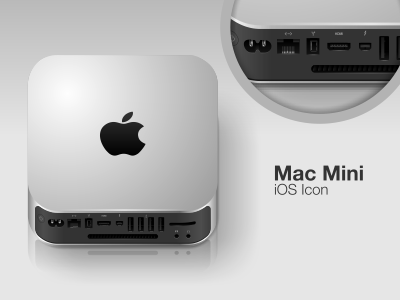 Mac Mini iOS Icon clean icon ios ios icon ipad iphone ipod touch mac mac icon mac mini