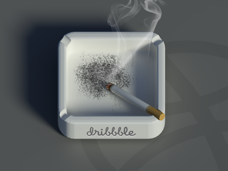 Ashtray iOS Icon ashtray smoke smoking cigarette ios icon iphone ipad ashtray ios icon ios icon ipod touch