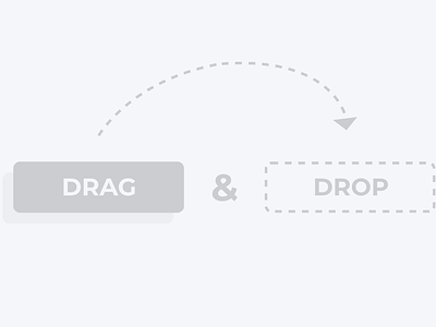 #1 Drag&Drop design illustration typography ui ux vector