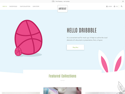 Happy Easter, Dribbble