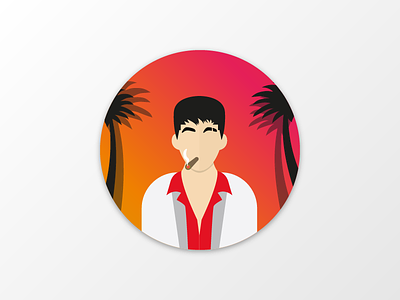 Scarface - Illustration by Bart Muller on Dribbble
