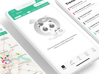 Emptystates – Findus App graphic design interface minimal ui ux webdesign