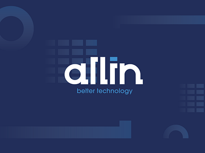 allin - better technology brand brand design brand identity branding branding design logo logo design logodesign logos visual identity