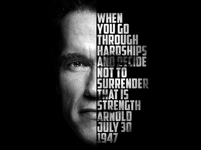 Arnold Schwarzenegger arnold schwarzenegger art bodybuilding design fitness motivation mr olympia olympia quote terminator typography