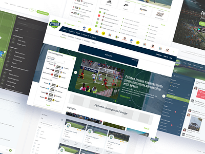 Pelotea Web branding design football soccer ui ux vector web website