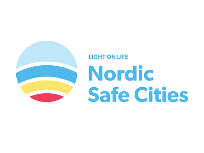 Nordic Safe Cities logo design identity logo