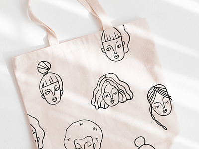 Women Doodles Clip Art abstract branding clipart craft drawing faces gift gift wrap girl illustration line work linear icons lineart material pattern persona protrait sticker texture totebag