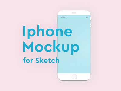 Minimal Iphone mockup - Sketch app