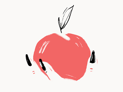 Poisonous apple - Digital Inkoctober brush digitalart gouache illustration photoshop wacom wacom intuos