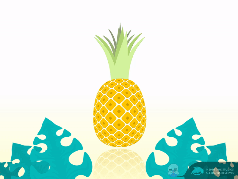 A Wild Pineapple after effects animation cartoon motion graphics nature pineapple