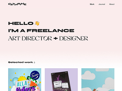 New website art director branding design for hire freelance tactile