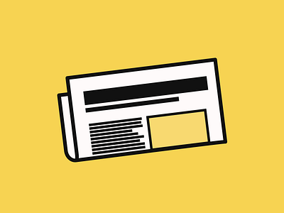 Newspaper icon news newspaper paper vector