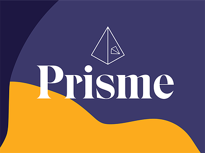 Prism diamond illustrator logo prism triangles type