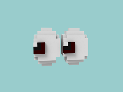 eyes-moji emoji magicavoxel pixel pattern voxel