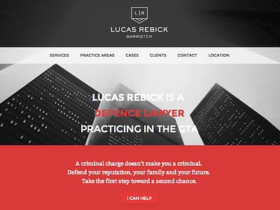 Lucas R, Barrister criminal defense law lawyer logo website