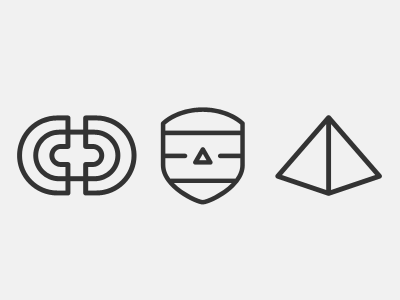 Site symbols consult law shield triangle trigon
