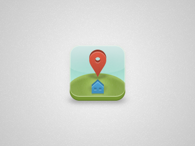 NeighbourGood Guide App Icon app house icon map marker