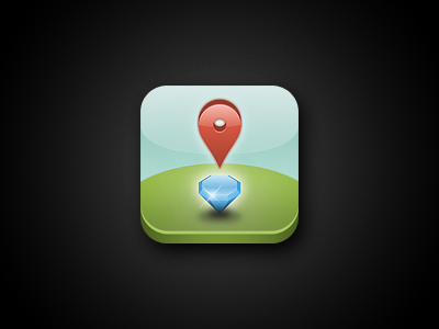 NeighbourGood Guide App Icon 2 app gem icon map marker