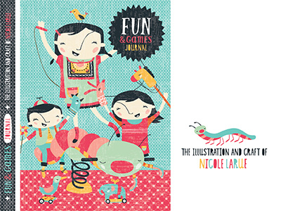 Fun & Games Journal bird book games illustration journal kids nicole larue pinwheel playground equipment puppets toys
