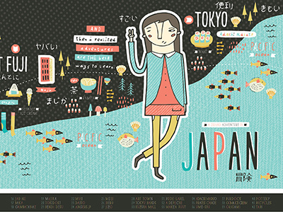 Japan Adventures Map