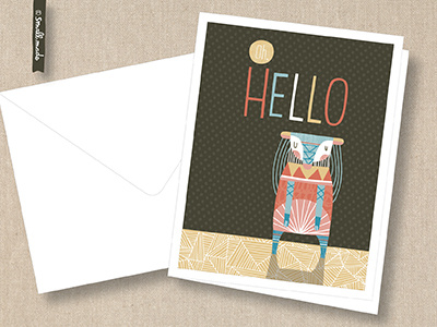 Oh Hello Card Series card greeting card illustration nicole larue stationery