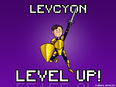 Level Up art debut gameartist justjoined levelup photoshop