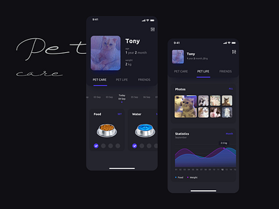 PetCare App graphic mobile pet ui uiux