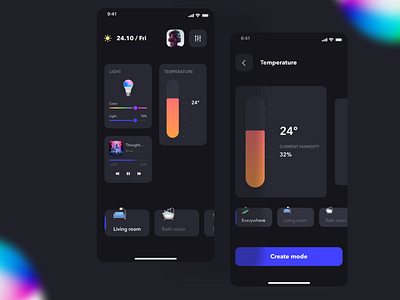 SmàrtHome mobile mobile ui smarthome ui uiux