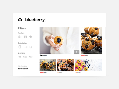 Daily UI #022 - Search dailyui muffin photo search stock ui uichallenge ux