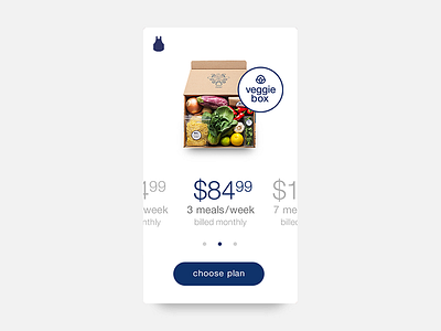 Daily UI #030 - Pricing delivery design food kit plan pricing ui uichallenge ux